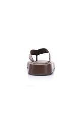 Bouncer II Flatform Thongs - Chocolate Brown