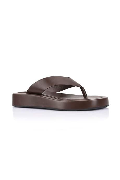 Bouncer II Flatform Thongs - Chocolate Brown