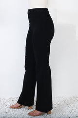 Britain Jeans - High Waist Flared Jeans in Black