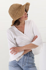 Britta Soft Brim Bucket Hat - Natural