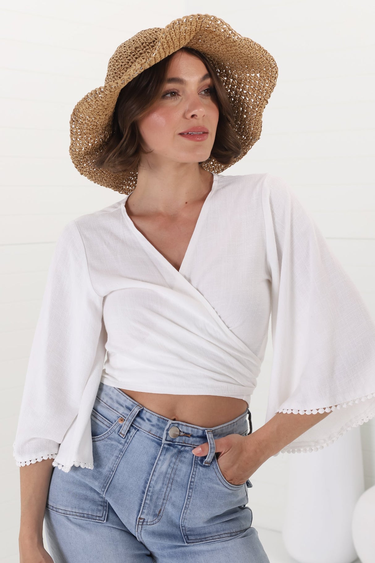 Britta Soft Brim Bucket Hat - Natural