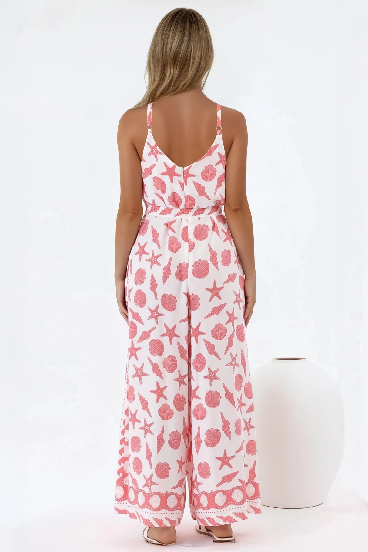 Brittany Jumpsuit - Adjustable Strap Overalls in Koralee Print