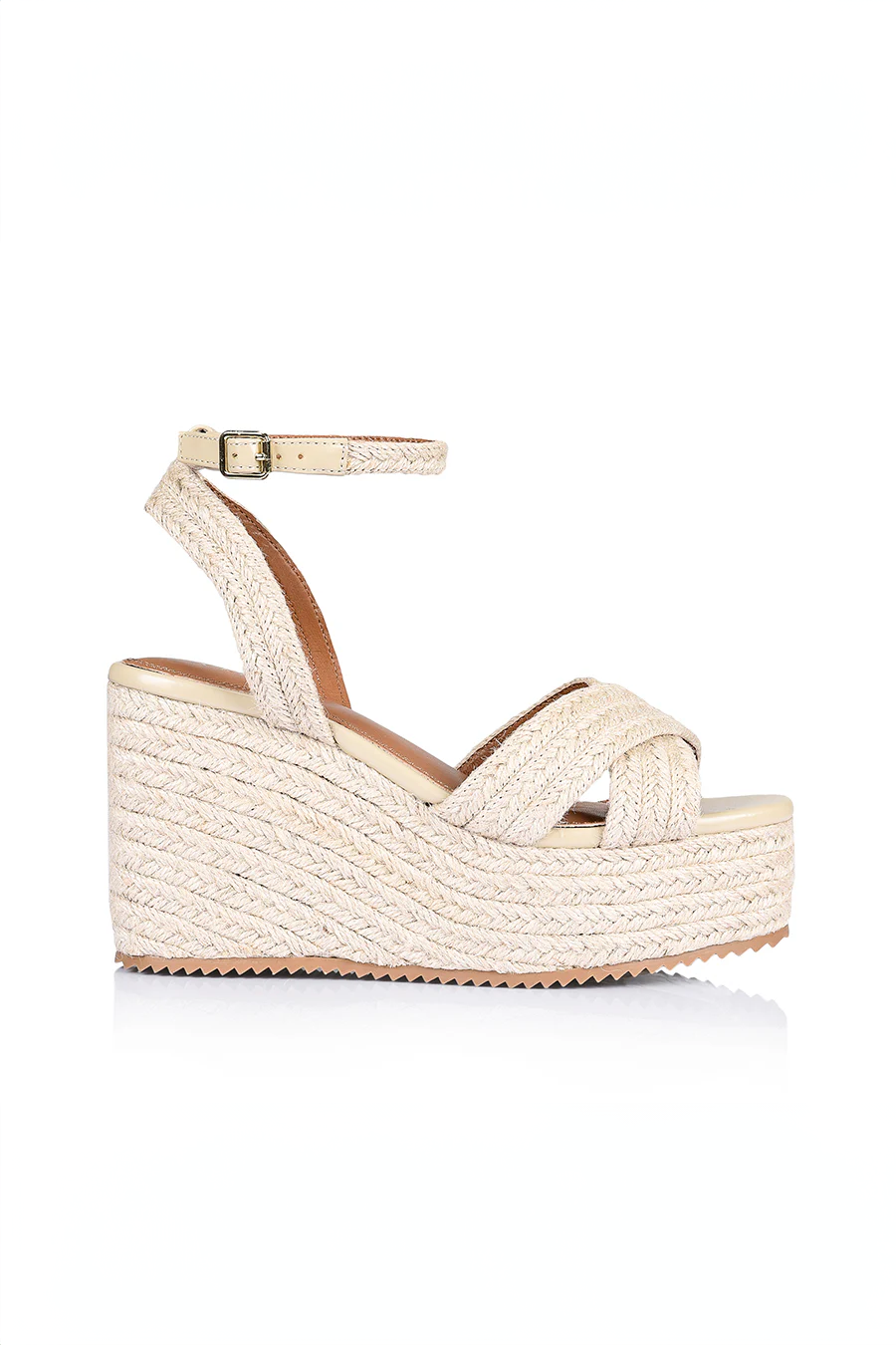 Callie Rope Wedges - Natural Rope