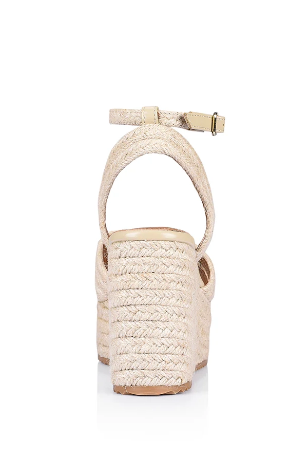 Callie Rope Wedges - Natural Rope