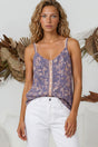Model wearing Caty Top in Lennie Print from Salty Crush
