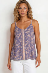Model wearing Caty Top in Lennie Print from Salty Crush
