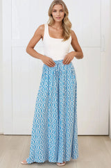 Charli Pants -  Paper Bag High Waisted Wide Leg Pants in Dory Print