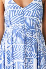 Charvi Maxi Dress - Relaxed Style Sun dress With Adjustable Straps in Malia Print