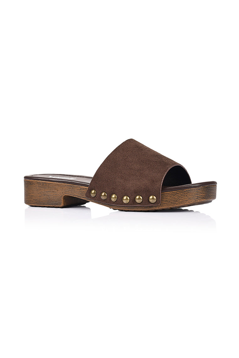 Chester Clogs - Chocolate Brown Micro