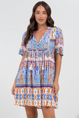Chia Mini Dress - Babydoll Dress in Belly Print