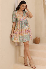 Chia Mini Dress - Babydoll Dress in Ottilie Print
