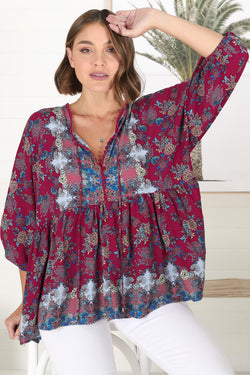 Chloe - Strawberry Kiss Top