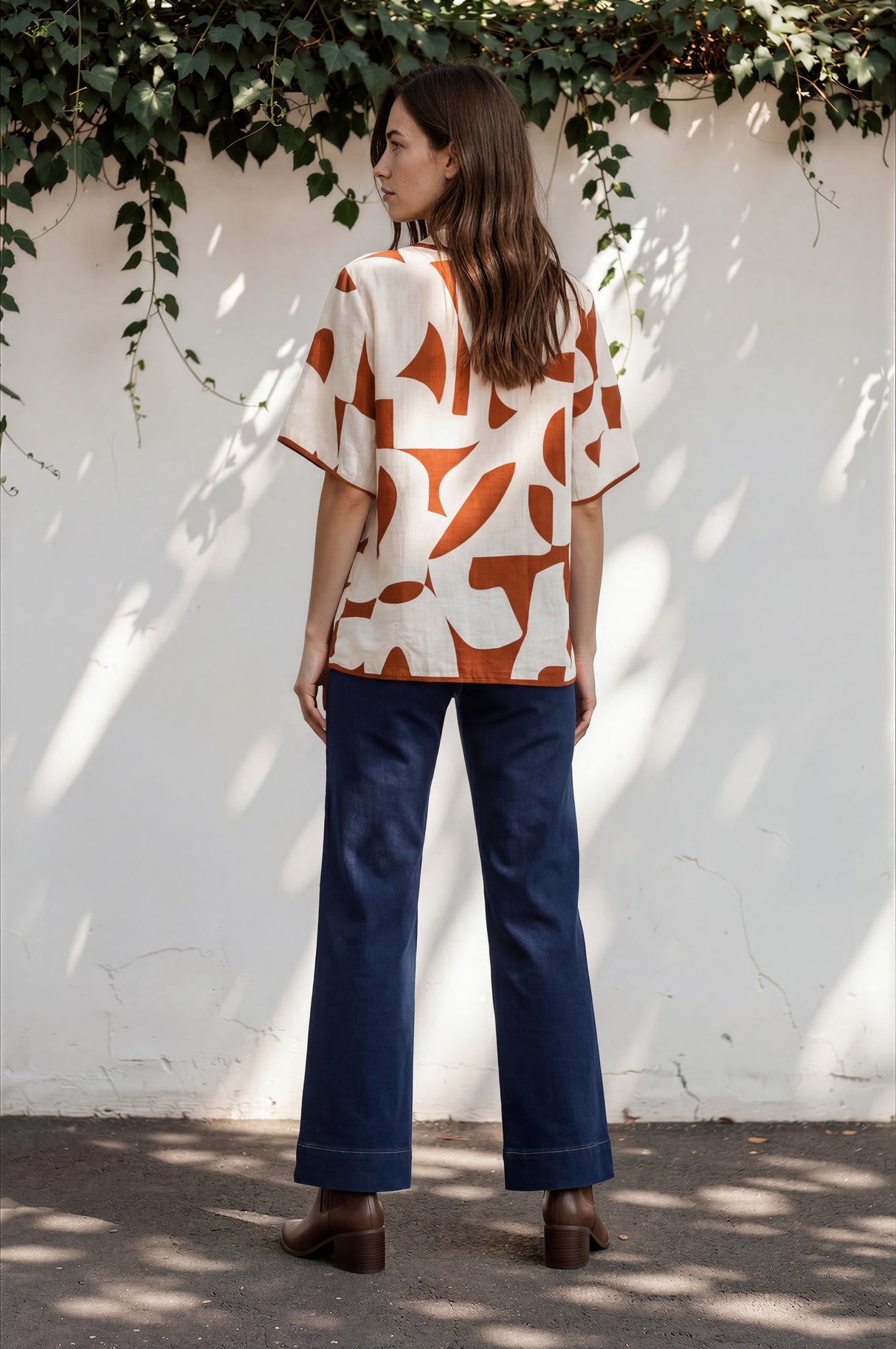 Model wearing Cindy Jeans in Indigo from Salty Crush