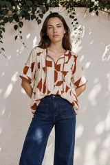 Model wearing Cindy Jeans in Indigo from Salty Crush