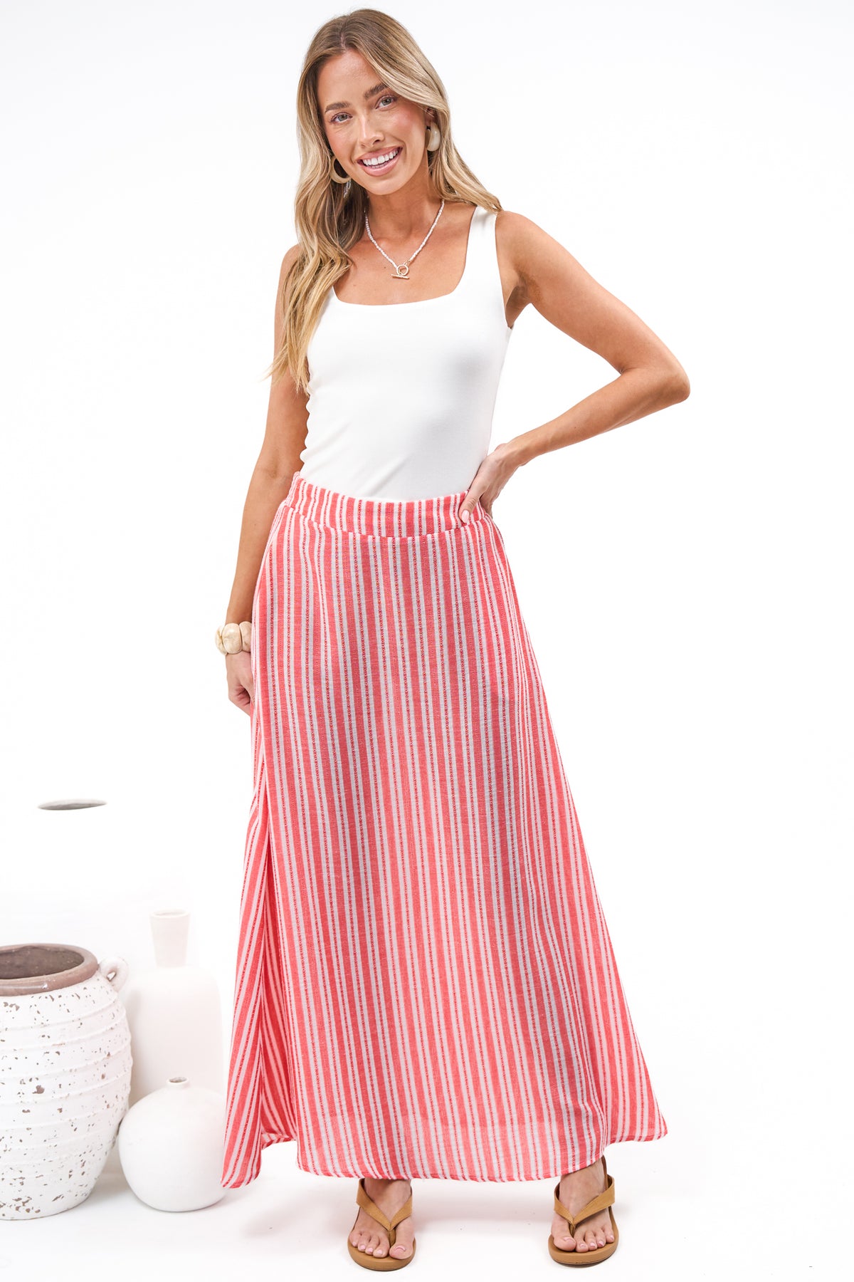 Coreto Maxi Skirt - High Waisted Maxi Skirt in Zola Print