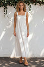 Model wearing Darla Maxi Dress in White from Salty Crush

