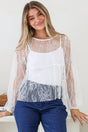 Model wearing Denni Top in White from Salty Crush