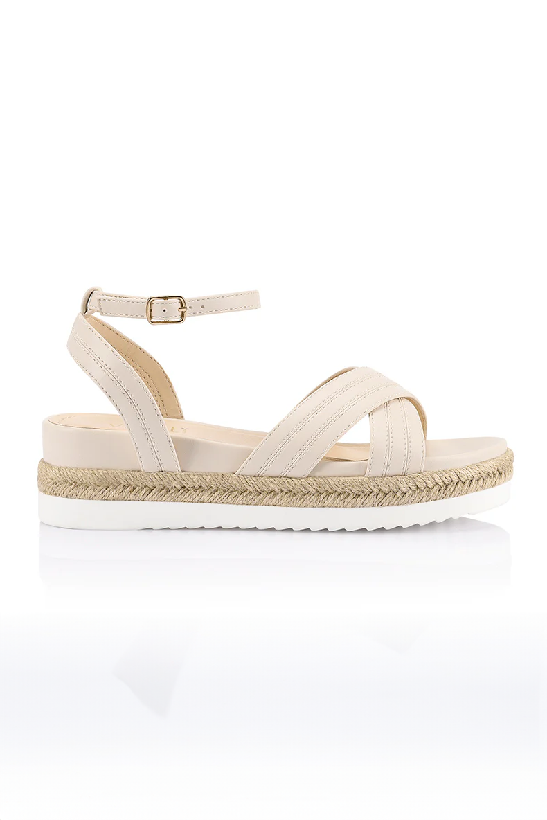 Dezzie Footbed Sandals - Bone Softee
