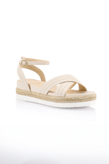 Dezzie Footbed Sandals - Bone Softee