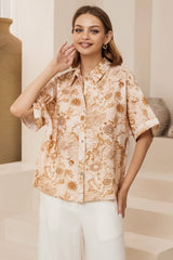 Dion Shirt - Collared Button Down Shirt in Emory Print