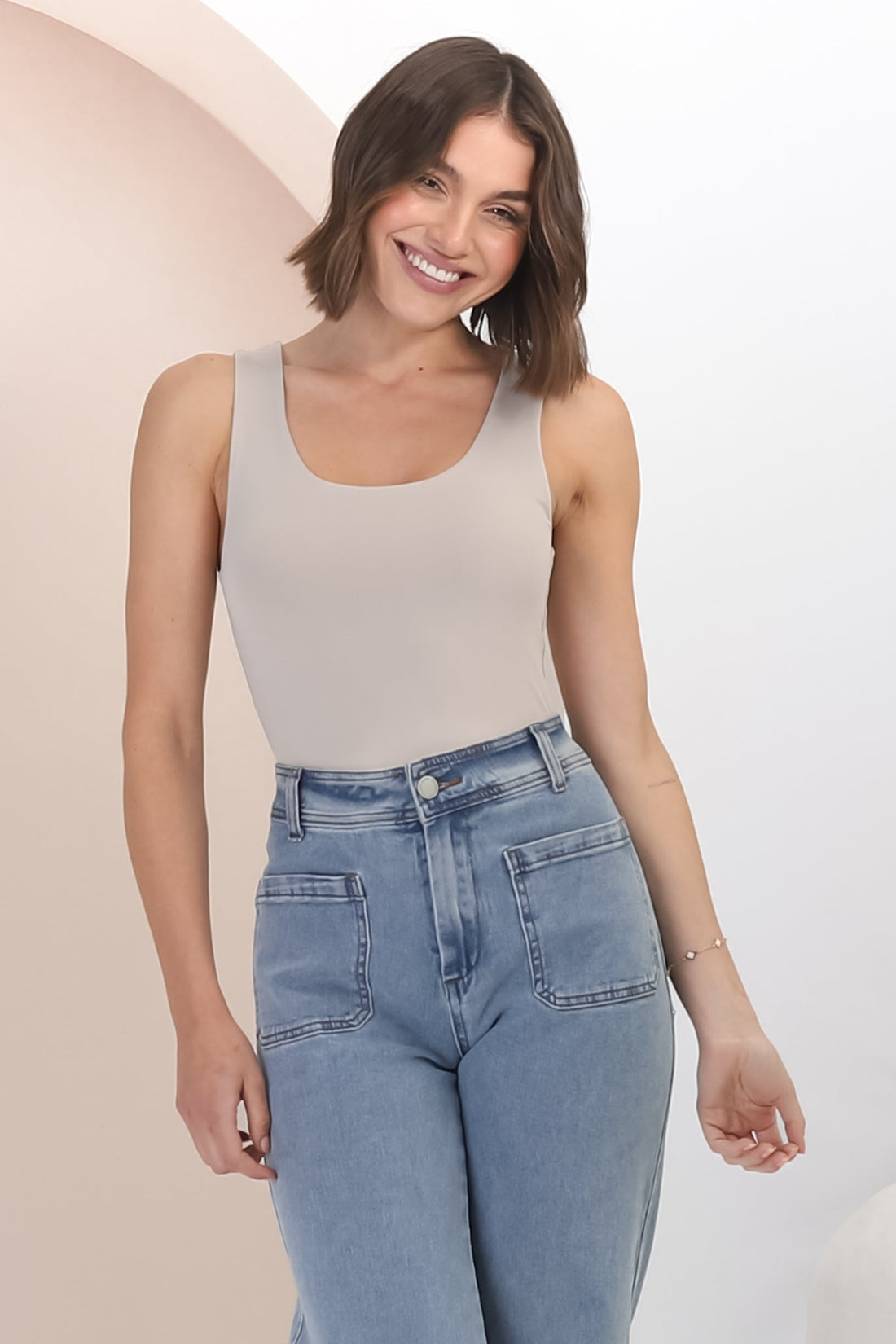 Shop Basics Dori Top Stone Salty Crush