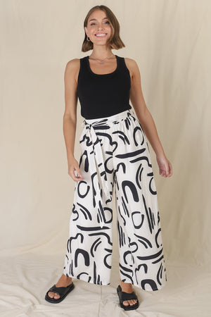 Wine Crushed Wide Legged Pants