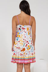 Essie Mini Dress - Sun Dress With Shirred Back In Dolce Vita