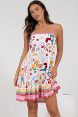 Essie Mini Dress - Sun Dress With Shirred Back In Dolce Vita