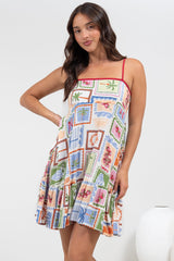 Essie Mini Dress - Sun Dress With Shirred Back In Elly Print