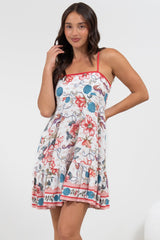 Essie Mini Dress - Sun Dress With Shirred Back In Safia Print