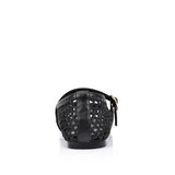 Eunice Woven Ballet Flats - Black
