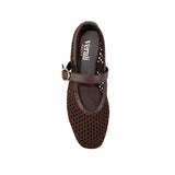 Eunice Woven Ballet Flats - Chocolate