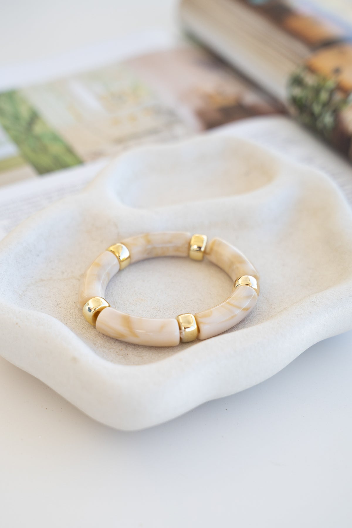 Goldie Bracelet - Cream