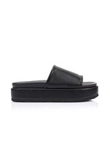Hades Flatform Slides in Distressed Black