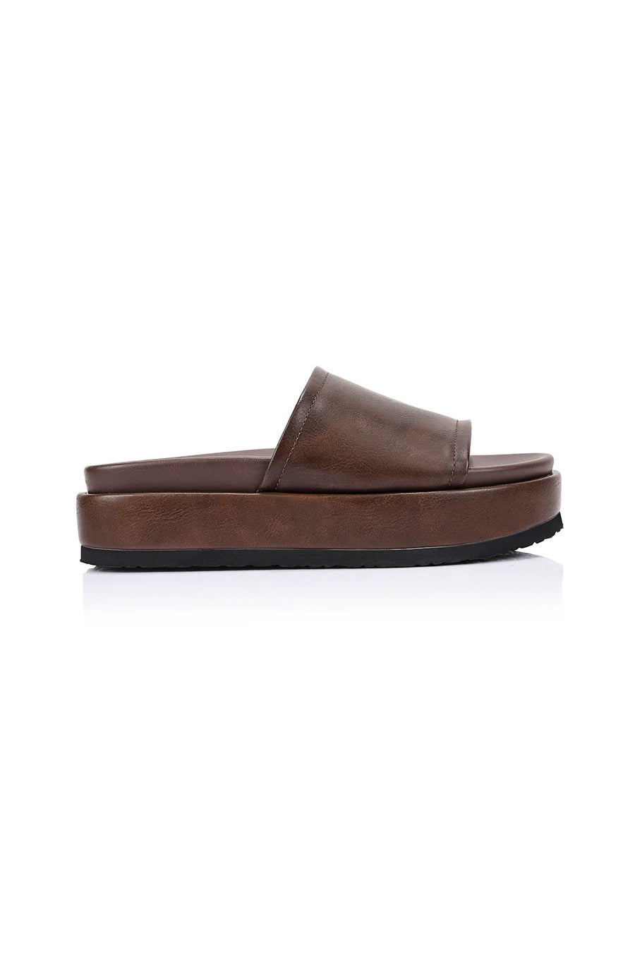 Hades Flatform Slides in Distressed Brown