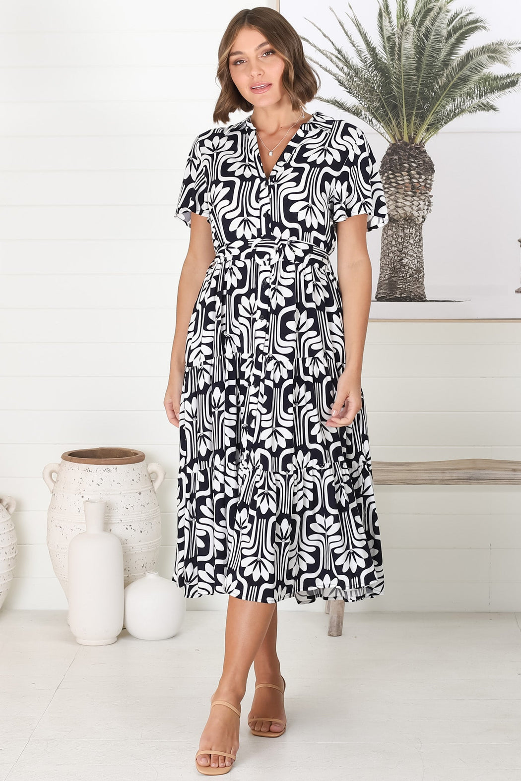 Shop New: Luvira Midi Dress - Navy | saltycrush.com