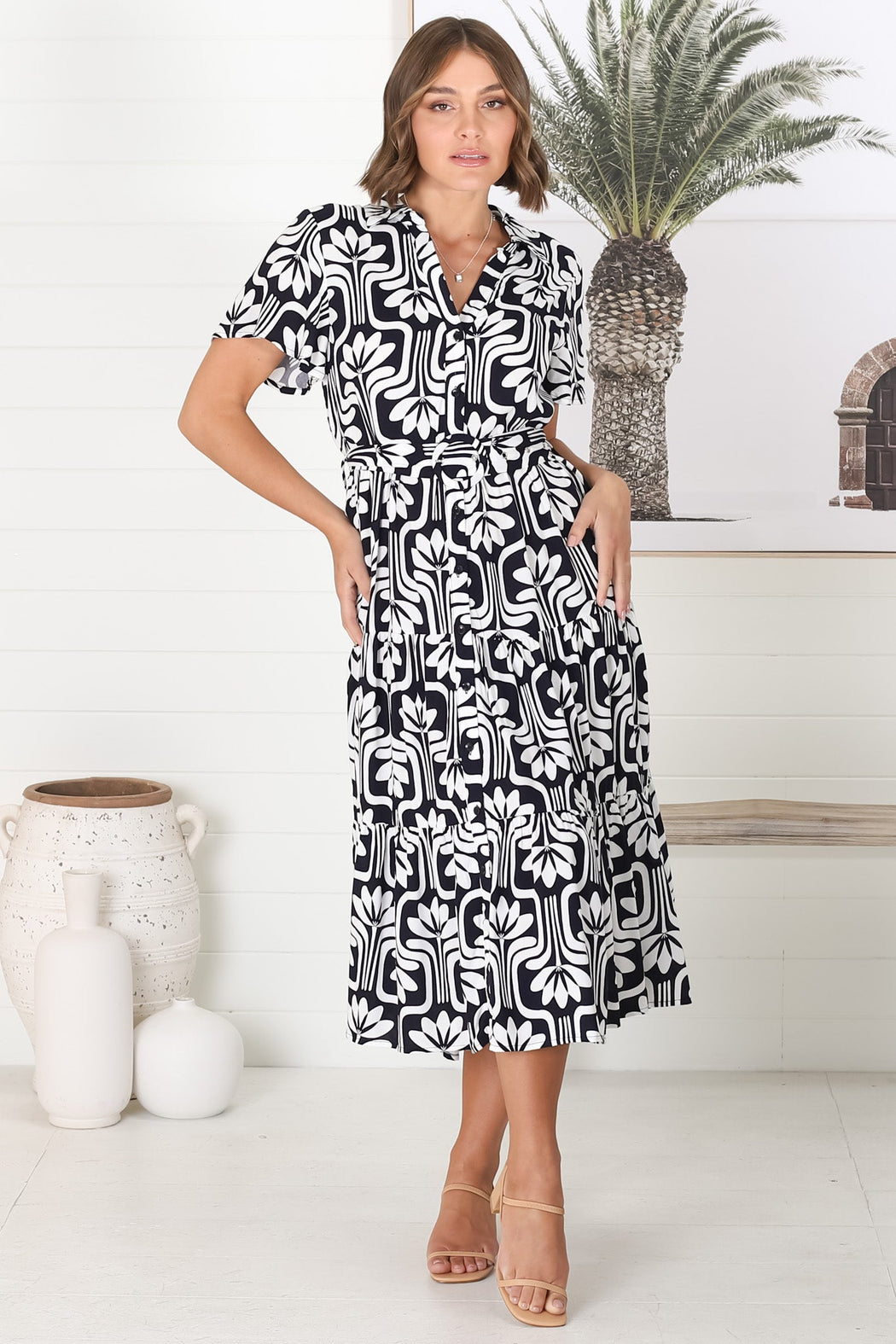 Shop New: Luvira Midi Dress - Navy | saltycrush.com