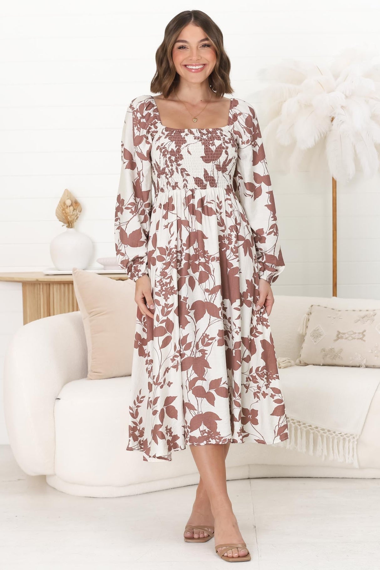 Samera Midi Dress - On or Off Shoulder A Line Dress