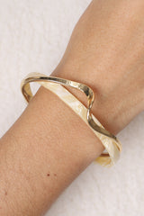 Emil Resin Layered Cuff Bracelet - Gold