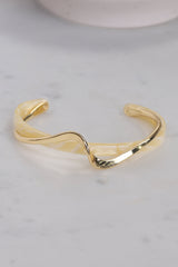 Emil Resin Layered Cuff Bracelet - Gold