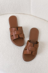 Dax Weave Slides - Brown