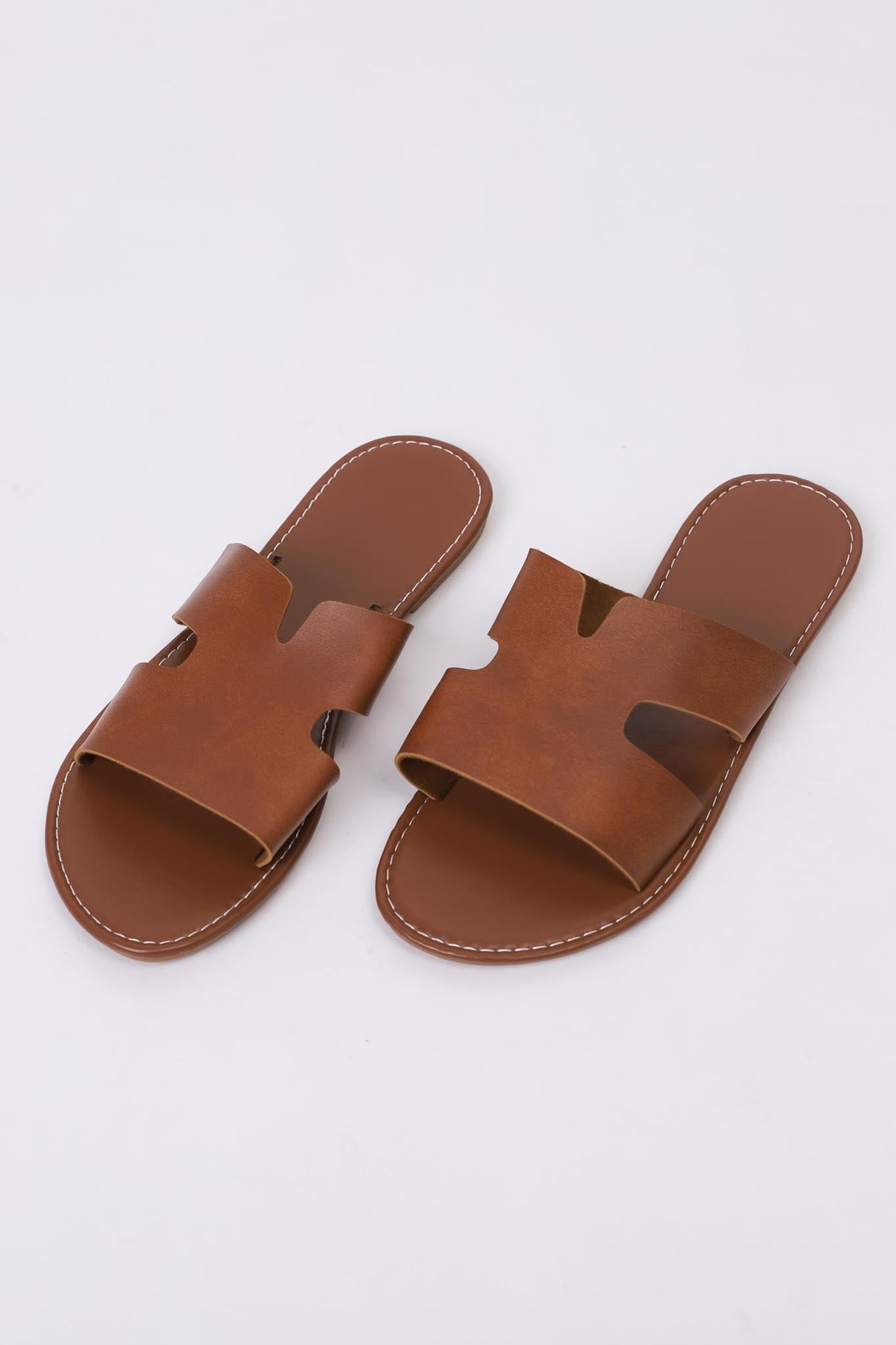 Rozlin Cut Out Slides - Brown