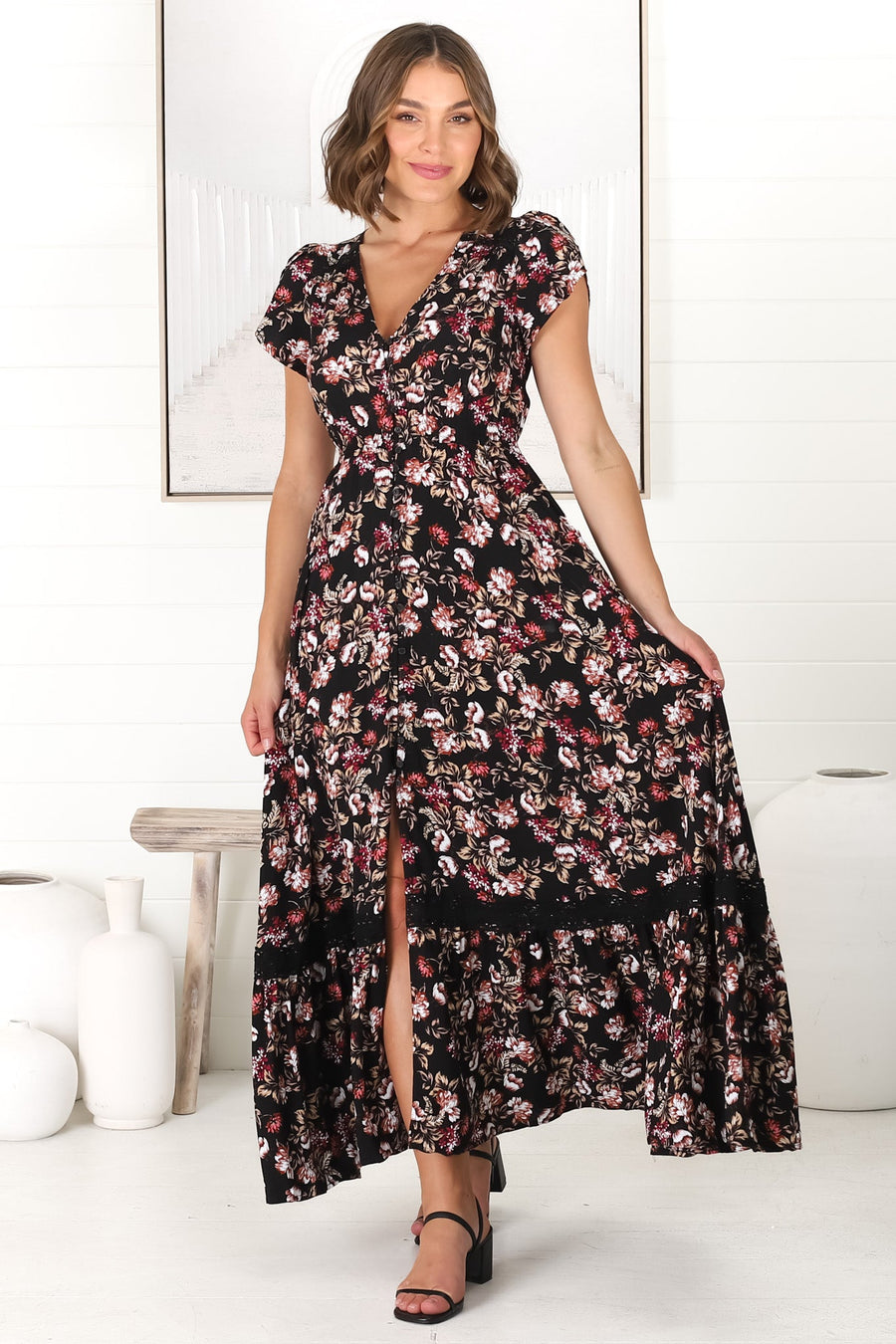 Jaase | Carmen - Kimber Maxi Dress | Salty Crush