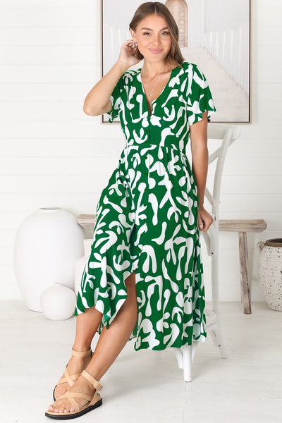 Anais - Jaxie Midi Dress - Green
