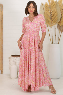 Indiana - Pink Avalon Maxi Dress