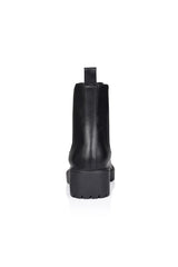 Jace Chelsea Combat Boots - Black Smooth