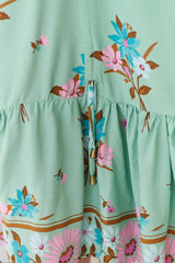 Kimi Midi Dress - Adjustable Length Sun Dress in Maribel Print