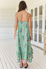 Kimi Midi Dress - Adjustable Length Sun Dress in Maribel Print