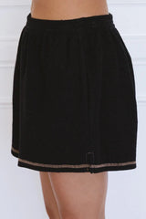 Ardan Set - Relaxed Oversized Set with Short Sleeves in Black