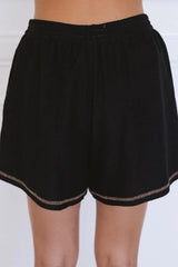 Ardan Set - Relaxed Oversized Set with Short Sleeves in Black